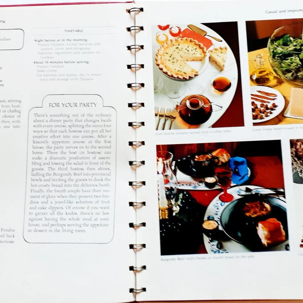 Vintage 70s Cookbook Betty Crocker's Dinner Parties